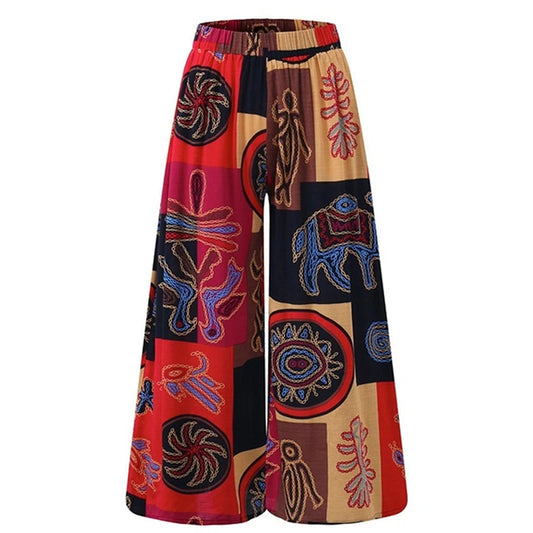 Women's Wide Leg Boho Harem Pants Gypsy Hippie Indian Bohemian Palazzo Pantssers