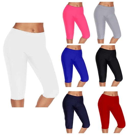 Women's Leggings High Waisted Capri Leggings No Pockets